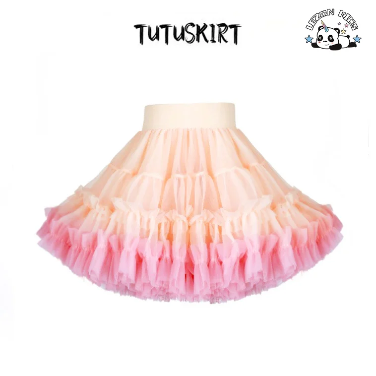 LEZONKIDS - Saia de Puf para Meninas de Alta Qualidade, Saia de Princesa Fofa, Saia Tutu de Desempenho para Crianças